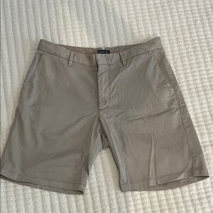Zachary Prell Men's Tan Flat Front Shorts